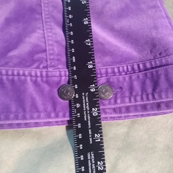 Purple "Velvet" Jacket Trucker Profile Size Large Brand Is (r)relativity EUC - Picture 10 of 13